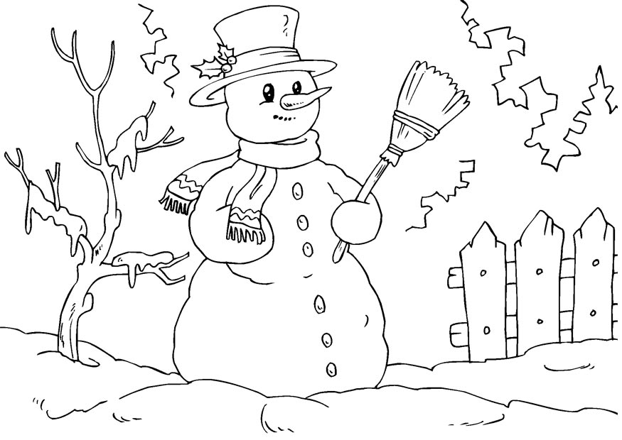 20 Cutest christmas coloring pages for kids Coloring Pages Snowman 20 Cutest christmas coloring pages for kids