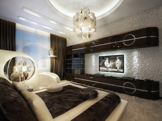 lujoso dormitorio blanco y negro 15 Romantic & luxury bedrooms for couples 2015