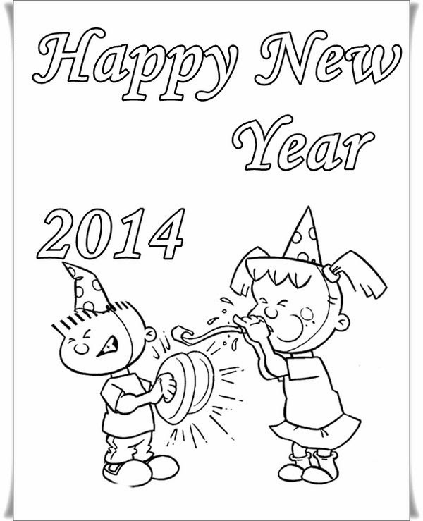 Free Happy new year coloring pages 2014 Happy+2014+Coloring+5 Free Happy new year coloring pages 2014