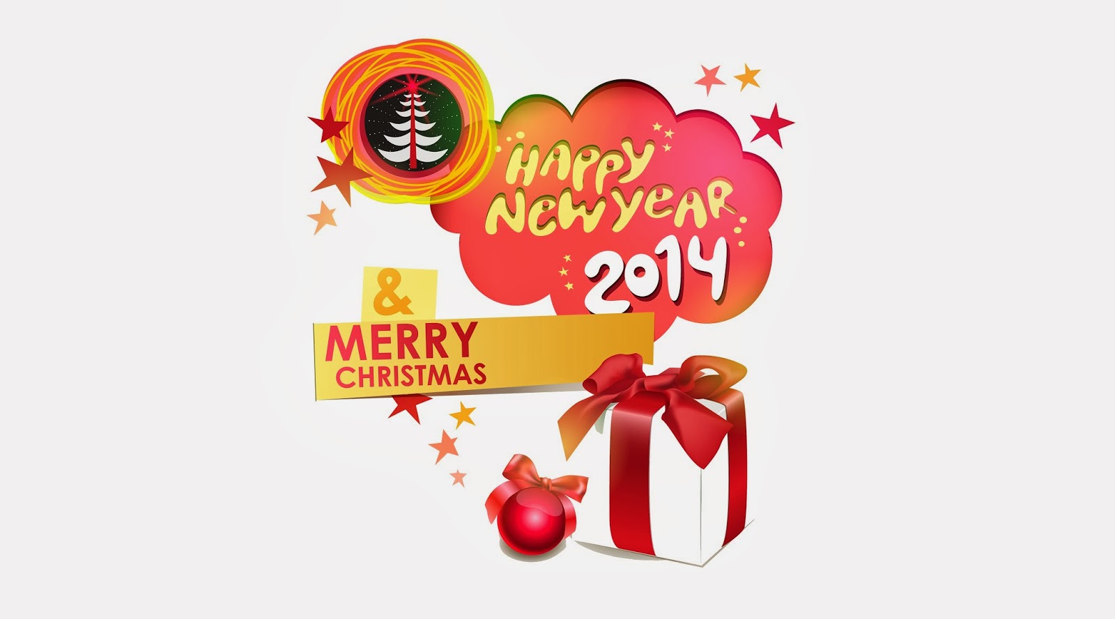 New Year wallpapers Happy New Year and Merry Christmas 2014 047649  Cards and wallpapers for Christmas 2014