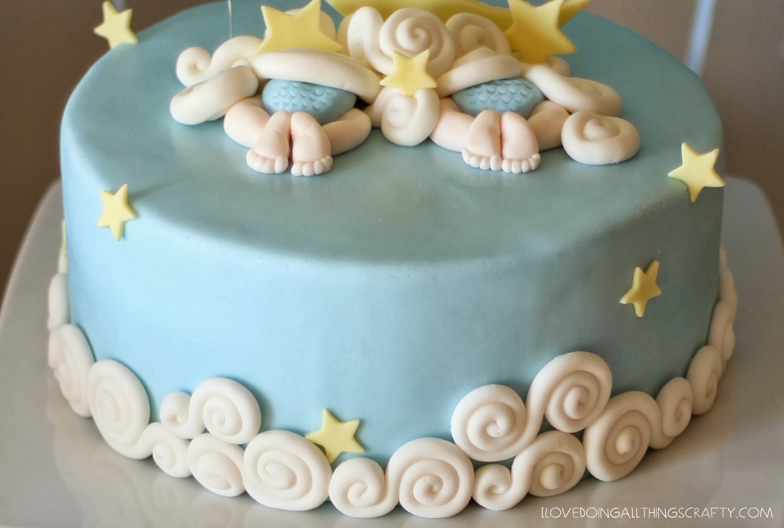  How to make Baby Shower Cake for twins