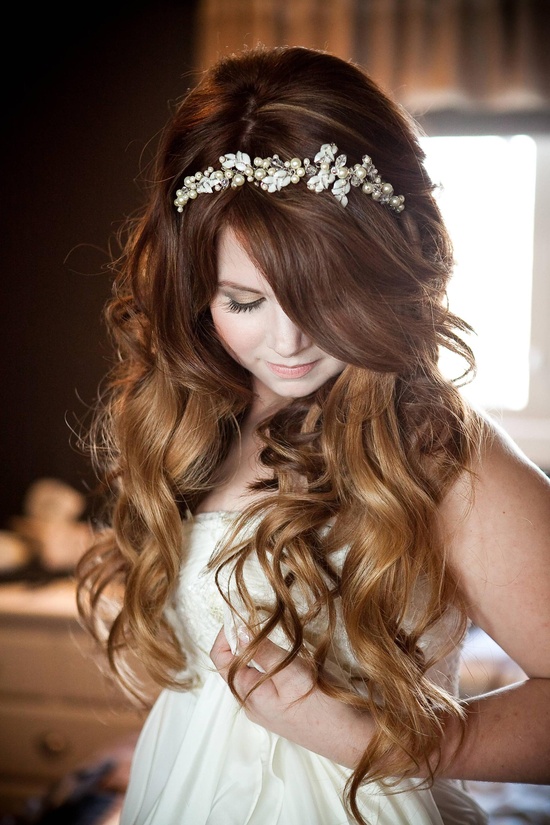coiffure mariage boucles simples Beautiful french wedding hairstyles 2014
