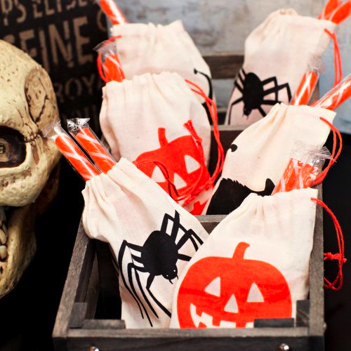 bolsas de tela para halloween Halloween Ideas for sweet Bags 