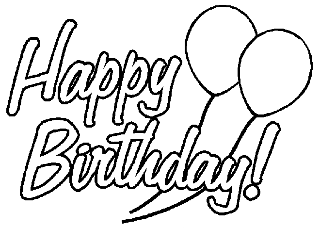 2+ballons+coloring+pages Wonderful birthday coloring pages for kids
