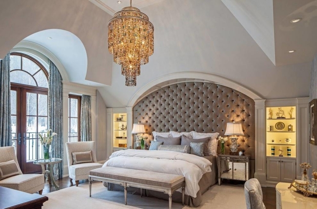 dormitorio de lujo1 15 Romantic & luxury bedrooms for couples 2015