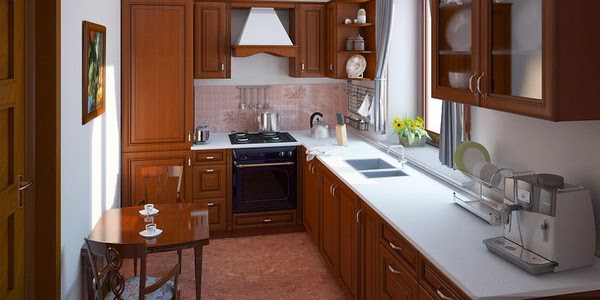4.+Plancher+cuisine Design tips for small kitchen for more space