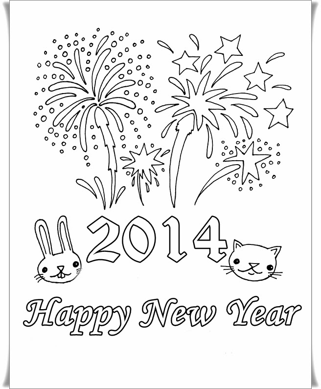 Free Happy new year coloring pages 2014 Happy+2014+Coloring+7 Free Happy new year coloring pages 2014