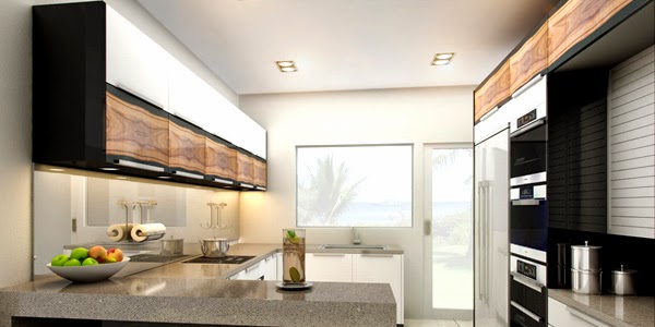 10.+Combinez+les+mat%C3%A9riaux+cuisine Design tips for small kitchen for more space