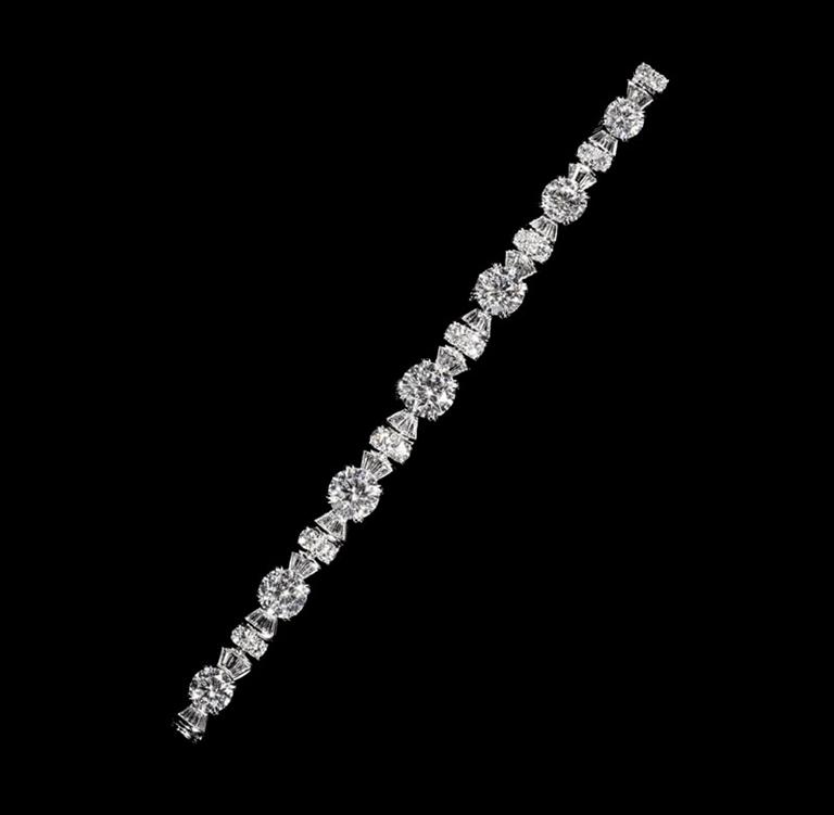 63+round+brilliant+and+baguette+diamonds%252C+40.60+total+carats%253B+platinum+setting. amazing Bracelets for bride 2014