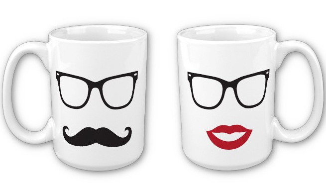 mugs mustache lips 10 mugs ideas for valentines day 2014