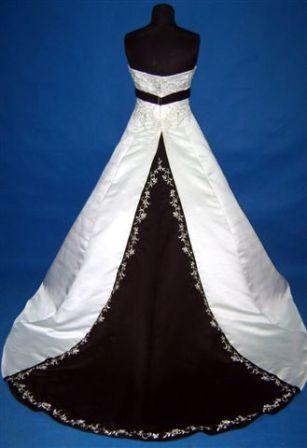  Black and white Wedding dresses designs 2014