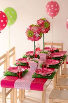 bbec672ce3b423ae667d319caf123dd8 Creative birthday table decorations for kids