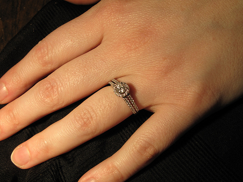 4395980132 dd22a12641 Shining engagement rings on hand