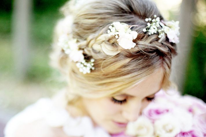 braided wedding hairstyles romantic brides  full Romantic wedding hairstyles 2014 