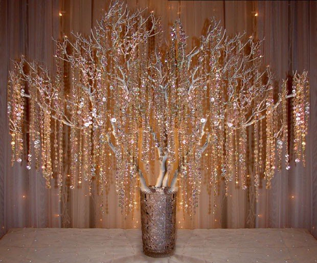 cenrte table cristal mariage Creativity stunning and imagination ideas for wedding decorations