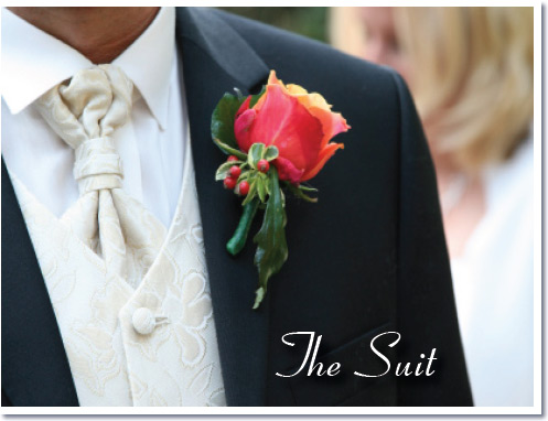 wedding suits Romantic touch to the grooms suit