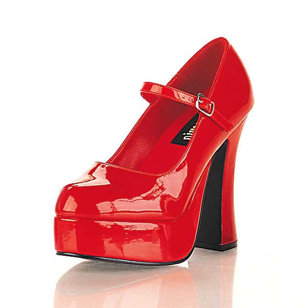 DOLLY 50 R 15 Red high heels for valentine night 2014 