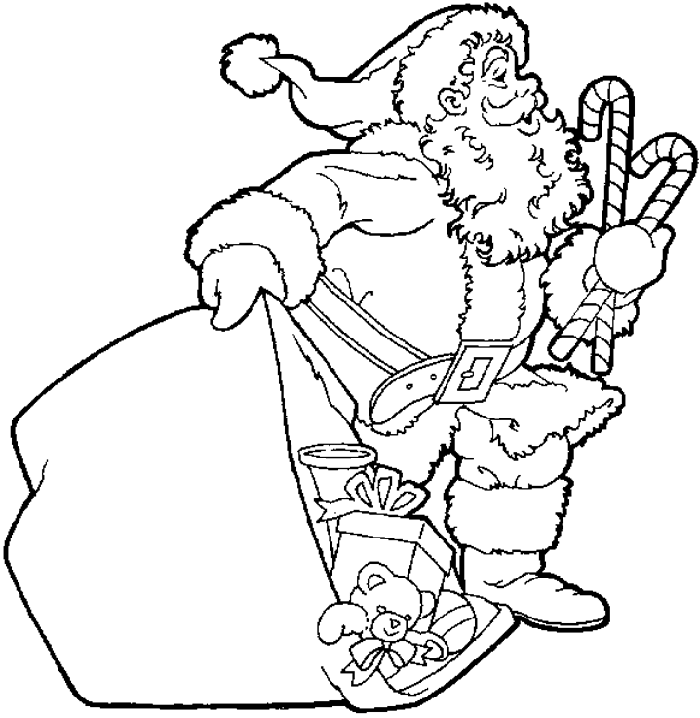 Santa Claus coloring pages For Kids christmas santa claus coloring pages 7 com Santa Claus coloring pages For Kids