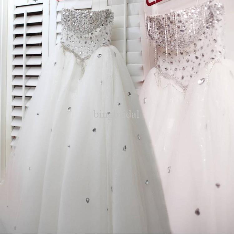 princess wedding dress big train fluffy wedding Fluffy Wedding Dresses Designs 2015