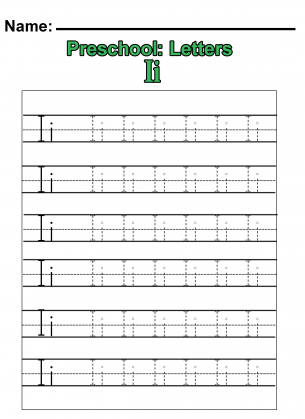  letter i pictures for preschool