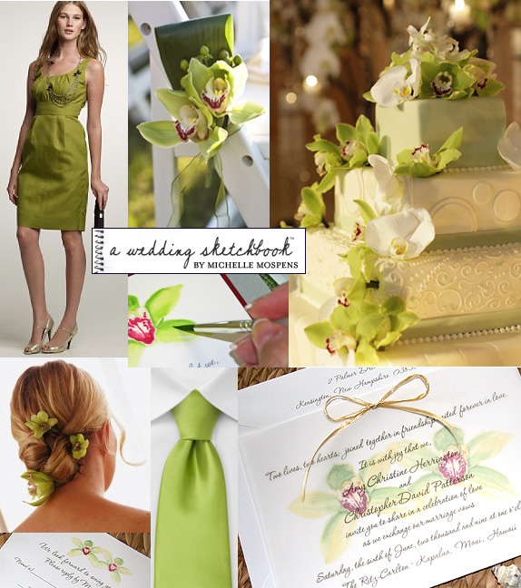 green orchid wedding The best colors for a March Wedding 2015