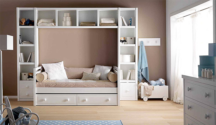 dormitorios infantiles cama nido 02 Ideas for Decorating Childrens Bedrooms