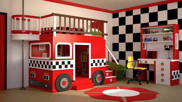 dormitorios infantiles camas con zona de juegos 02 Ideas for Decorating Childrens Bedrooms