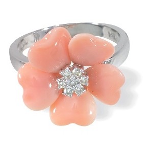  Elegant Pink Coral Rings for brides