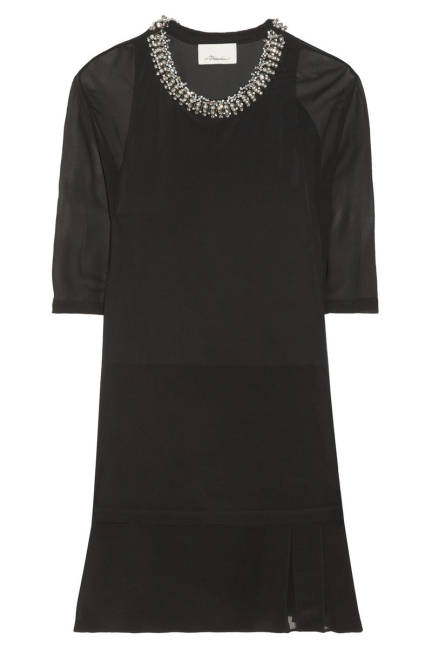 elle philliplim embellished skilk dress lgn What to Wear to a Fall Wedding