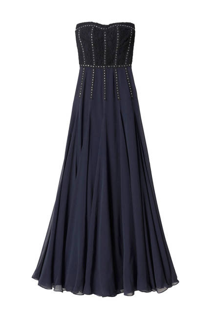 elle rebecca taylor silk lace gown xln lgn What to Wear to a Fall Wedding