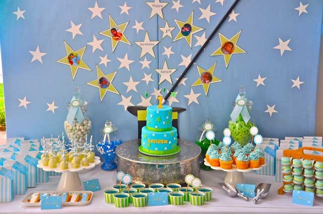 magic birthday party first birthday dessert table 0504 Ideas to make your babys birthday amazing