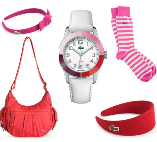 Lacoste Red and Pink Accessories1 Cheery valentine accessories 2014
