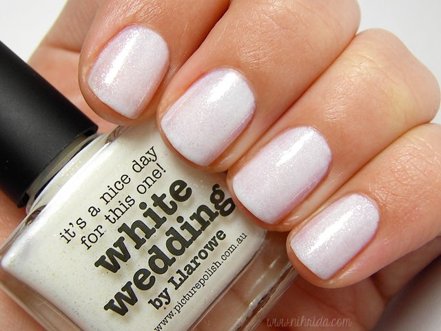 picture polish white wed Most stylish nail polish for bride 2014