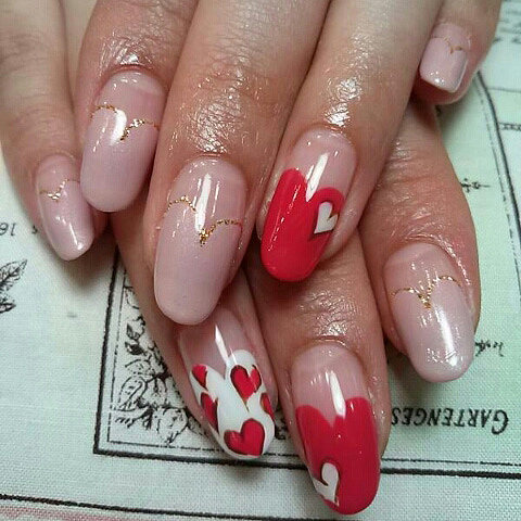 Latest nail painting ideas for Valentines day Valentine Day Nail Art Latest nail painting ideas for Valentines day