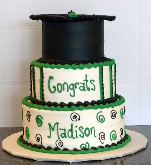 Awesome cakes designs for graduation two tier grad Awesome cakes designs for graduation