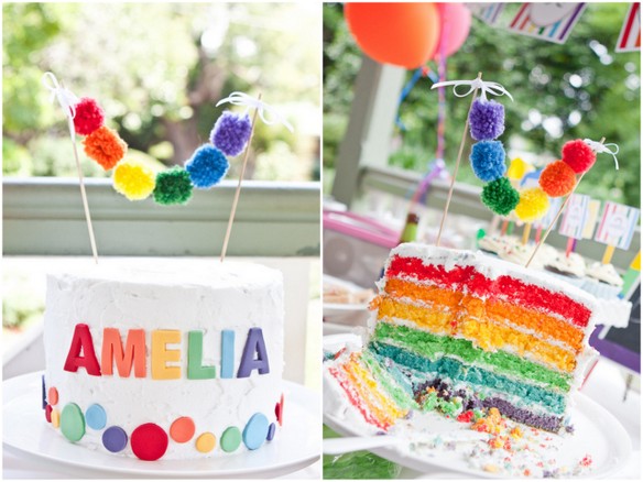 0fe82efbfd2d05c706bf4b78c22c3bde The birthday decoration in rainbow colors