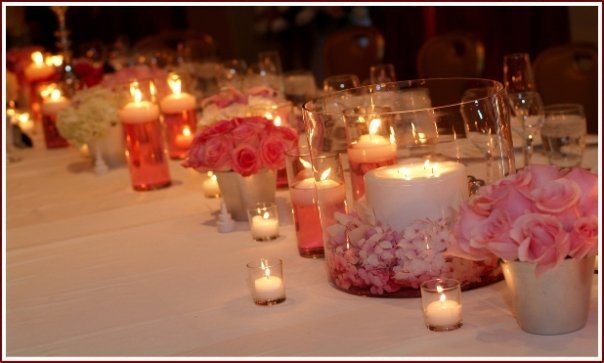 Niagara Hamilton Toronto Muskoka North Bay Wedding Decor Sale Wholesale Vases Candles Mirrors Winter Inspired Centrepiece Tablescape Pink Romantic Wedding Candles A prerequisite for a romantic wedding night