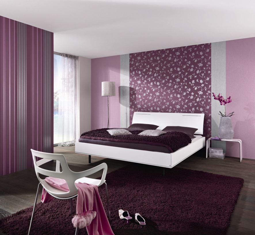 108360a96d7c52874162ecc240f16a4a Bedroom in violet colored 2015