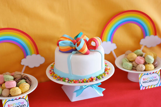 21f88e6d6d822904c9dfa8bfcb500784 The birthday decoration in rainbow colors