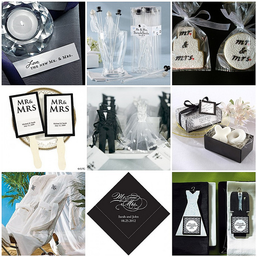 28593ede60db61321b117801aad727ab Pretty wedding decoration with Mr & Mrs theme