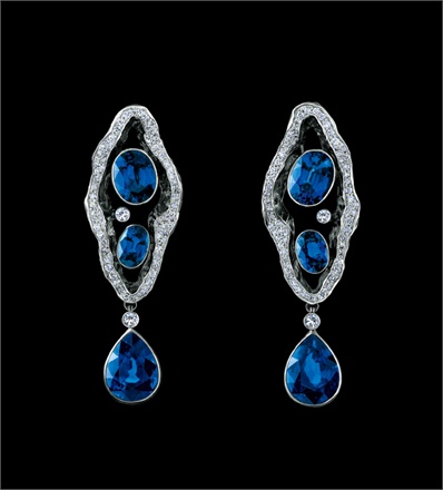 610784b4e63fa272bf043d1b2689910b Set of jewelry of Blue Sapphire