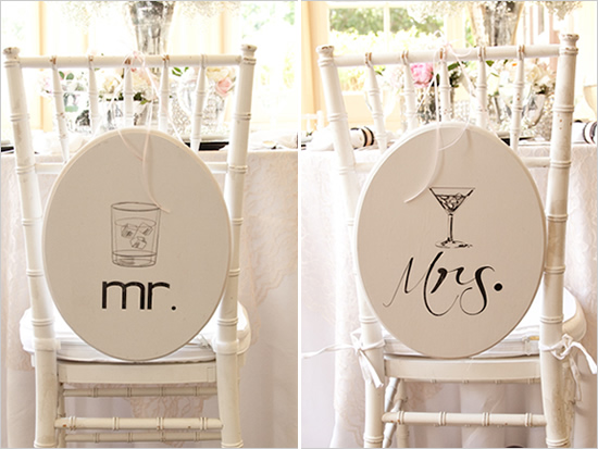 7cf1c15455ba1276a643e95b8a014e25 Pretty wedding decoration with Mr & Mrs theme