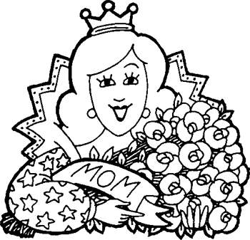 MAMY Mothers day coloring pages for kids 2014