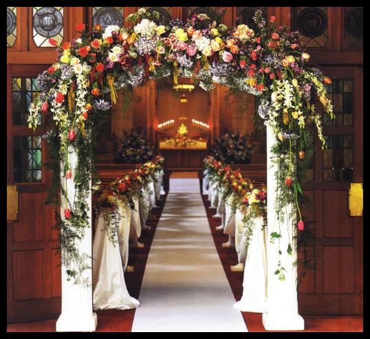  Church wedding decorations at Christmas
