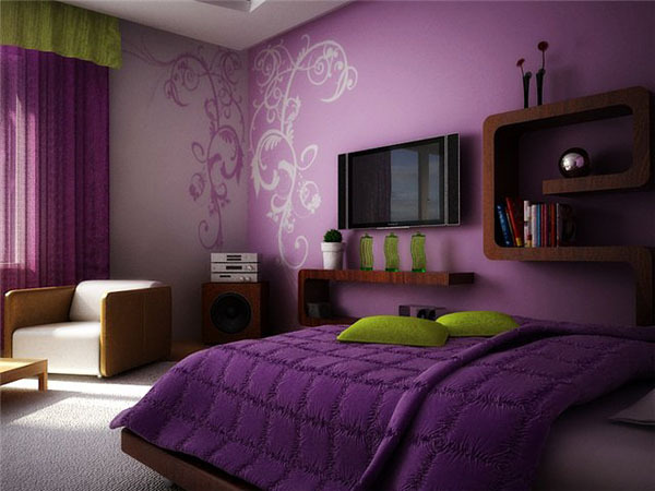 a486149d599bcebcd7ef7384dedd8ae1 Bedroom in violet colored 2015
