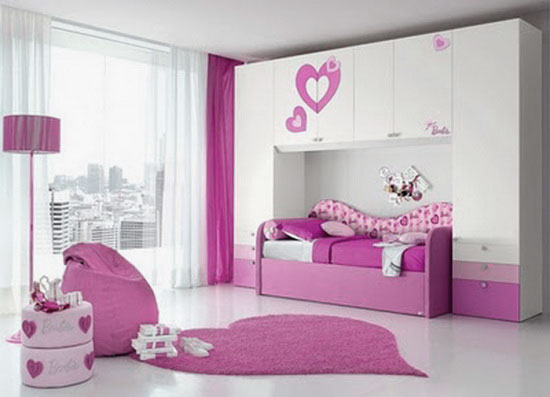 ce61cad7ad77d878f2d78b96ecc36ec9 The pink color for child bedroom