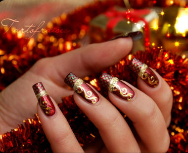 christmas nails 2 Awesome christmas nail art ideas 2014