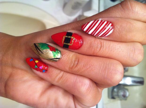 ead9d730de861516930894773e38dd58 Christmas acrylic nails design ideas