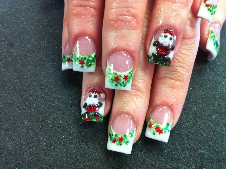 ed53aa3861b60be62d6e76edaf3c9625 Christmas acrylic nails design ideas