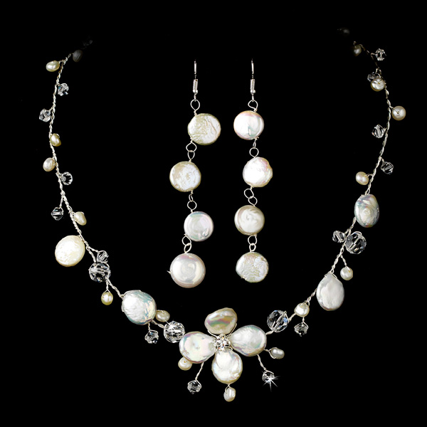 Dainty Keshi Pearl Jewelry Set DJNE001 Fantastic Pearl Jewelry for bride 2014